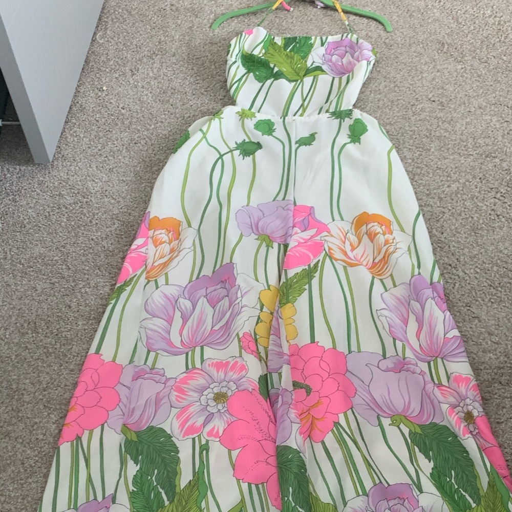 ASOS wide leg halter jumpsuit. Size 10